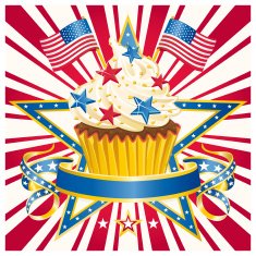 USA American Cupcake