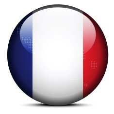 Map with Dot Pattern on flag button of New Caledonia