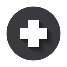 Vector modern gray circle icon N27