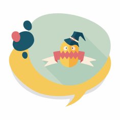 Halloween flag flat icon with long shadow eps10 N9