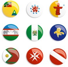 World Flag buttons N50