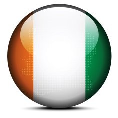 button of Republic Cote Divoire