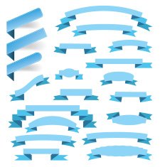 vector set of ribbons N4