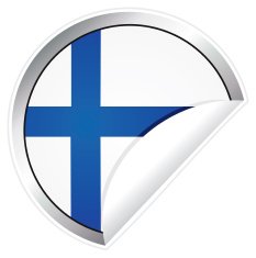 Finnish Flag Sticker