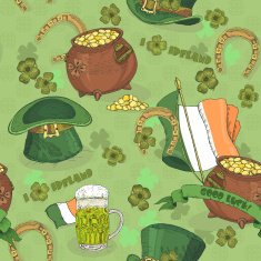 Seamless pattern St Patrick day