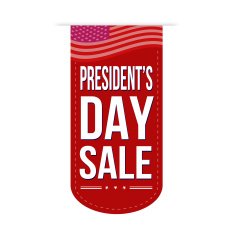 Presidents Day sale banner design