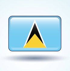 Flag of Saint Lucia vector illustration N4