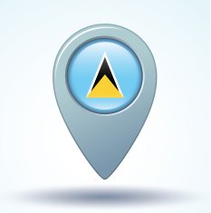 Flag of Saint Lucia vector illustration N5