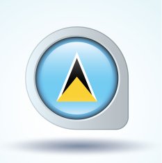 Flag of Saint Lucia vector illustration N7