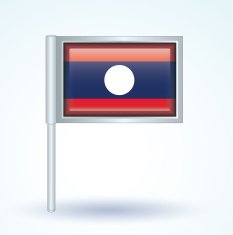 Flag of Laos vector illustration N7
