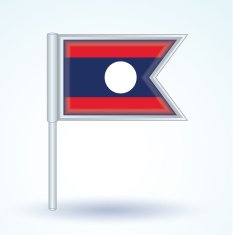 Flag of Laos vector illustration N9