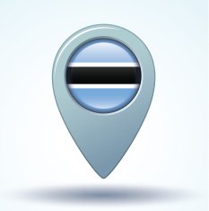 Flag of Botswana vector illustration N8