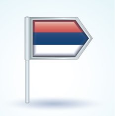 Flag of Serbia vector illustration N2