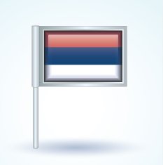 Flag of Serbia vector illustration N4