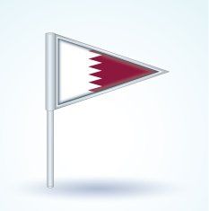 Flag of Qatar vector illustration N4