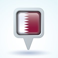 Flag of Qatar vector illustration N9