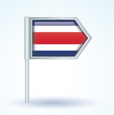 Flag of Costa rica vector illustration N3
