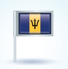 Flag of Barbados vector illustration N3