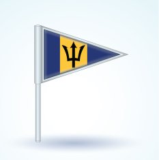 Flag of Barbados vector illustration N5