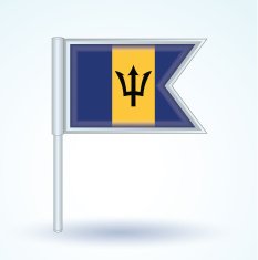 Flag of Barbados vector illustration N8