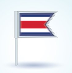 Flag of Costa rica vector illustration N4