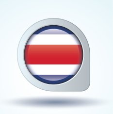 Flag of Costa rica vector illustration N6