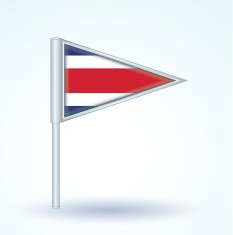 Flag of Costa rica vector illustration N8