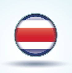 Flag of Costa rica vector illustration N9