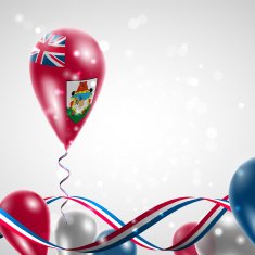 Bermuda flag on balloon