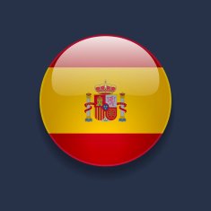 Round icon with flag of Spain N2