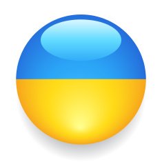 World Flag Button Ukraine