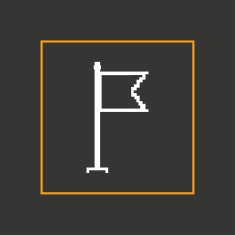 Simple stylish pixel icon flag Vector design N5