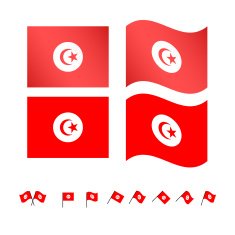 Tunisia Flags