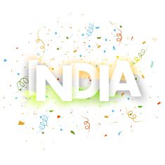 Greeting card design for Indian Republic Day celebration
