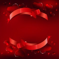 08 Banner hearts background