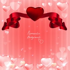 07 Banner hearts background