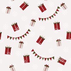 Christmas festive seamless pattern