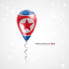 Flag of the Democratic People's Republic on balloon N2