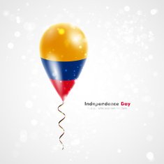 Flag of Colombia on balloon N2