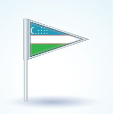 Flag of Uzbekistan vector illustration N3