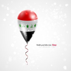 Flag of Iraq on balloon N2