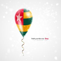 Flag of Togo on balloon N2