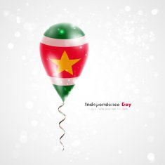 Flag of Suriname on balloon N2