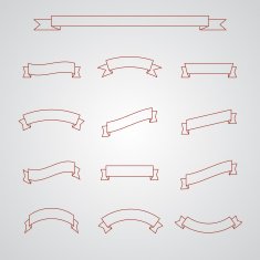 Complete set of banners and ribbons N7