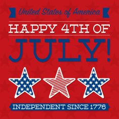 Independence Day card in vector format
