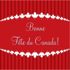 Happy Canada Day card in vector format N25