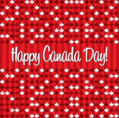 Happy Canada Day card in vector format N26