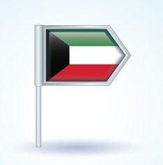 Flag of Kuwait vector illustration N2
