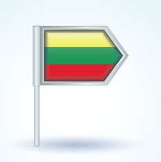 Flag of Lithuania vector illustration N2
