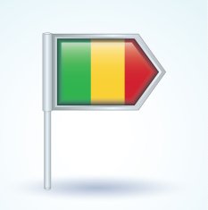 Flag of Mali vector illustration N2